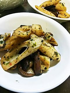 ちくわとしいたけの磯部甘辛炒め-レシピのメイン写真