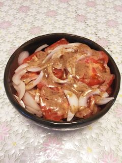 なぜか美味しい!トマトと玉ねぎのサラダ☆-レシピのメイン写真