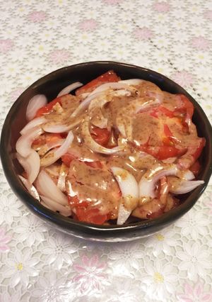 なぜか美味しい！トマトと玉ねぎのサラダ☆-レシピのメイン写真