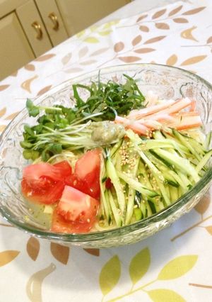 レモンでさっぱり！冷やし塩わさびラーメン-レシピのメイン写真