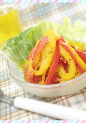 野菜が進む♪パプリカサラダ-レシピのメイン写真