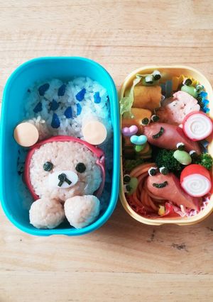 リラックマの梅雨弁当～♡꒰-レシピのメイン写真