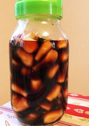 塩辛い宝石☆大粒らっきょうの醤油酒漬け-レシピのメイン写真