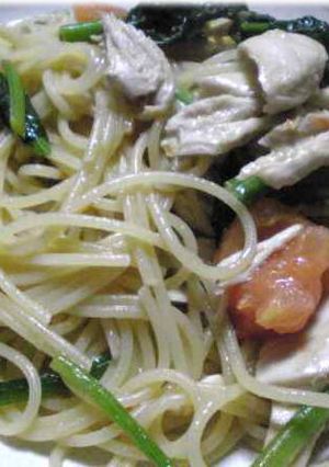 鶏ささみ・ほうれん草のパスタ-レシピのメイン写真