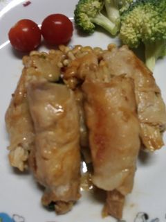 サッコが作る☆えのきとほうれん草の肉巻き-レシピのメイン写真
