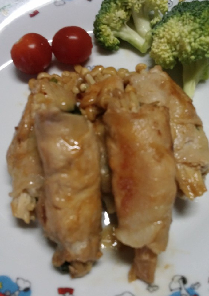 サッコが作る☆えのきとほうれん草の肉巻き-レシピのメイン写真