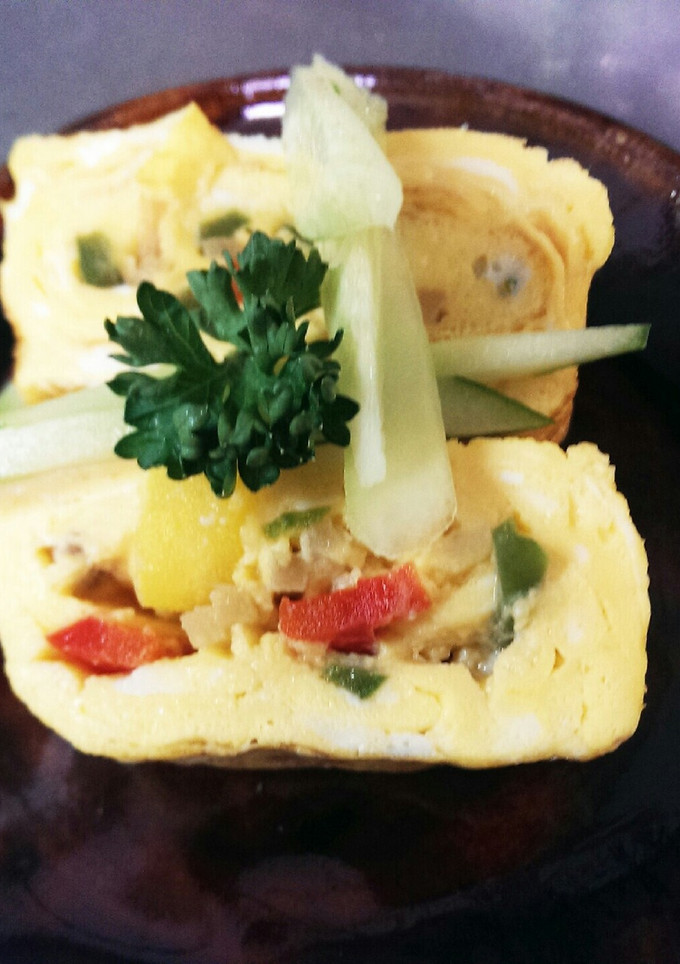 卵マヨ 中華野菜味の卵焼き-レシピのメイン写真