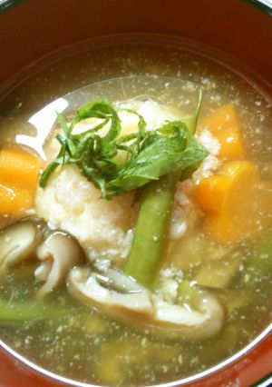さっぱり 和食! 海老と 豆腐の 団子汁-レシピのメイン写真