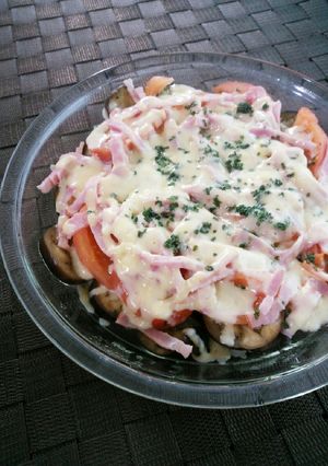 ！超簡単！〜トマトとなすのピザ風〜-レシピのメイン写真