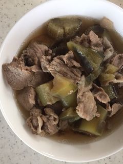 ナスと豚肉の煮物-レシピのメイン写真