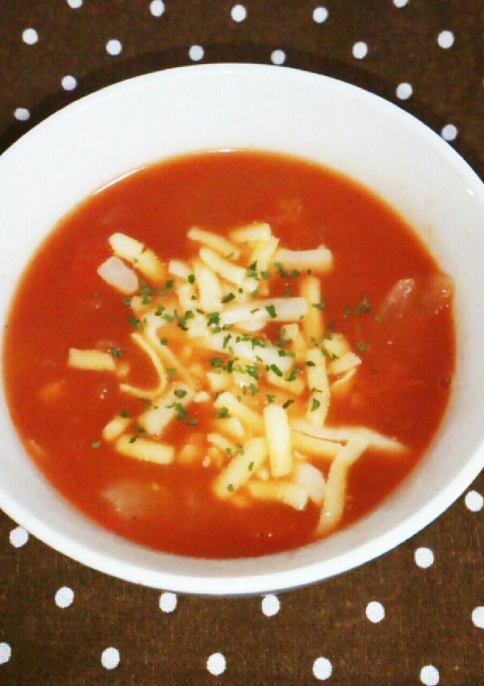 簡単！トマトスープ-レシピのメイン写真
