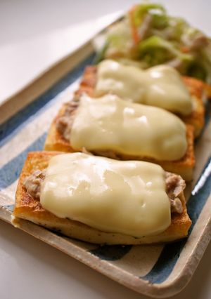 糖質オフ☆豆腐ステーキ　ツナチーズのせ-レシピのメイン写真