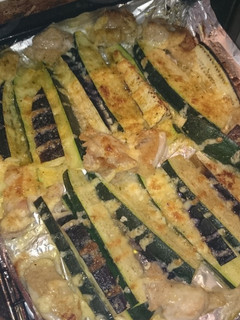 ズッキーニとナスと鶏肉の簡単グリル焼き-レシピのメイン写真