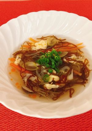 もずくの酸辣湯風スープ-レシピのメイン写真