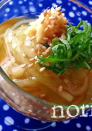 つるっとさっぱり！冷んやりなすそうめん-レシピのメイン写真