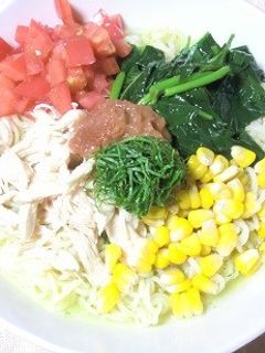 夏野菜たっぷり塩ラーメン-レシピのメイン写真