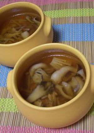 寒天とろみで☆きのこたっぷり酸辣湯-レシピのメイン写真