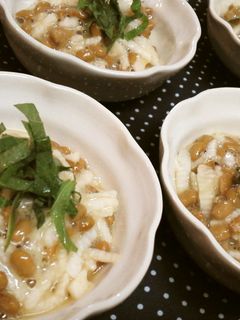 3分★シャキ×2【長芋の納豆和え】-レシピのメイン写真