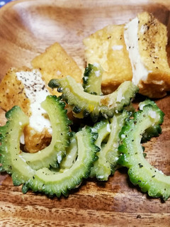 ゴーヤと厚揚げのペペロン炒め-レシピのメイン写真