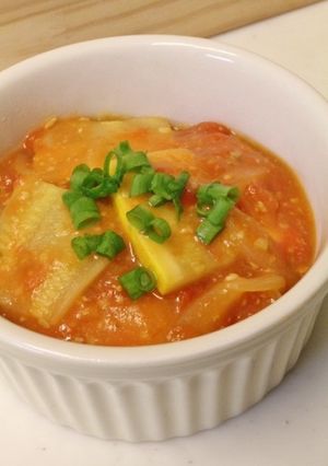 昼に♪トマトとズッキーニのみそ風味炒め煮-レシピのメイン写真