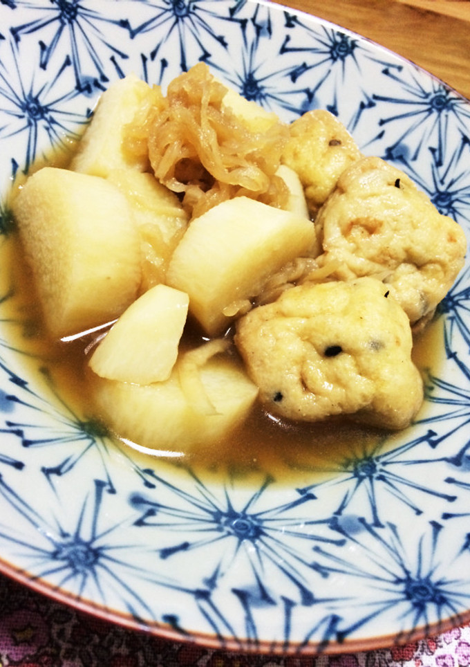 ひろうすと切り干しだいこんの簡単煮-レシピのメイン写真