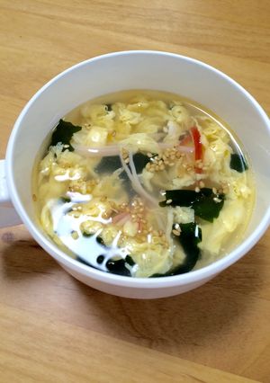 あっという間の中華スープ♫-レシピのメイン写真