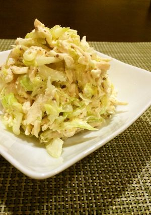キャベツと鶏肉のマスタードマヨサラダ-レシピのメイン写真