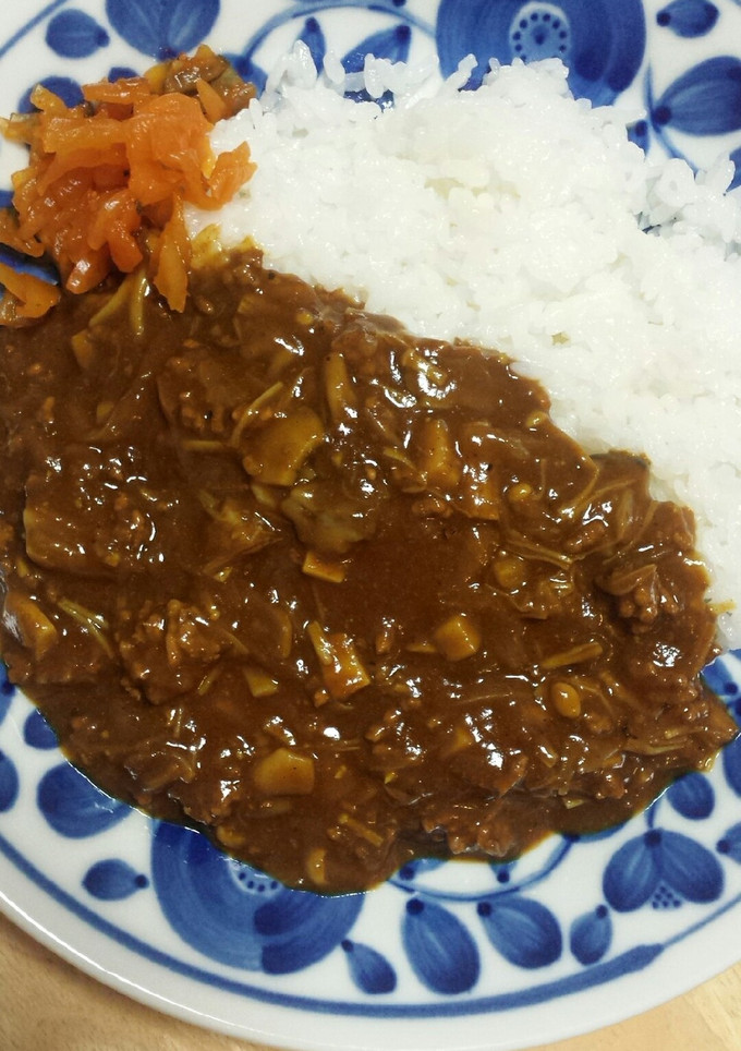 たっぷりキノコと挽き肉のキーマ風カレー-レシピのメイン写真