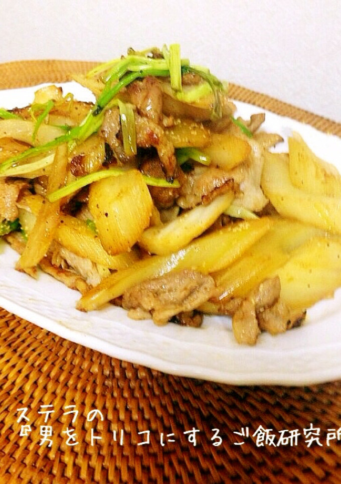 大量消費！セロリと豚のシャキシャキ炒め-レシピのメイン写真