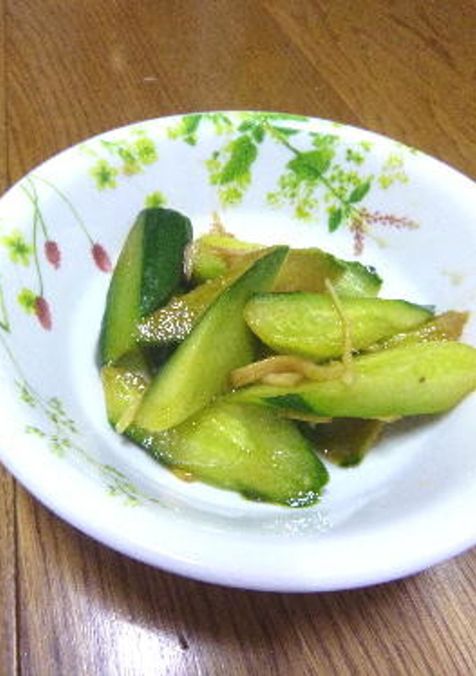 さっぱり♬♪　キュウリと生姜の和え物-レシピのメイン写真