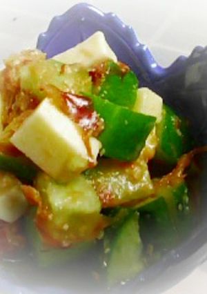 3分おつまみ♪きゅうりとチーズの鰹味噌-レシピのメイン写真