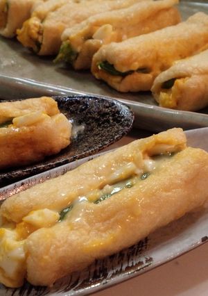 チーズとマヨたま♪お揚げスナップドッグ-レシピのメイン写真