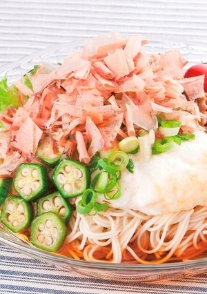 夏も元気にネバネバそうめん-レシピのメイン写真
