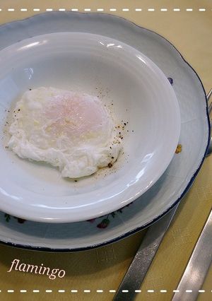 失敗なし！3分で出来ちゃうポーチドエッグ-レシピのメイン写真