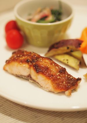 鮭のごま味噌焼き-レシピのメイン写真