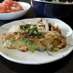 รูปของ 残りそうめん救済!!ウマウマお好み焼き♪