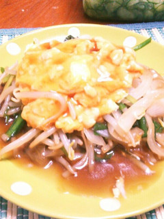 給料日前…安くて満腹♪甘酢餡掛け♪♪-レシピのメイン写真