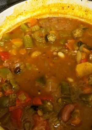 オクラの食べるスープ-レシピのメイン写真