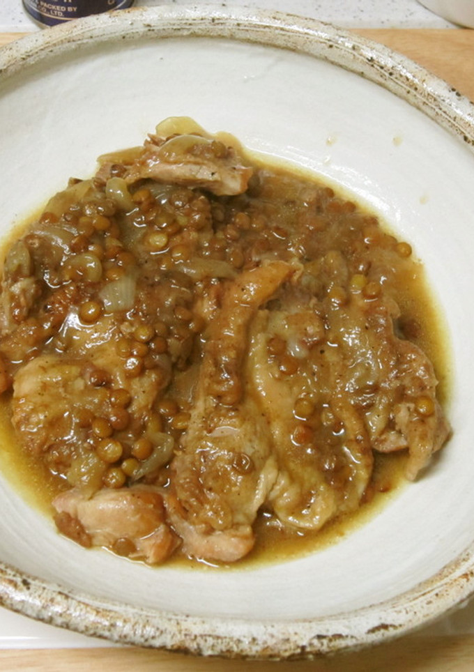 とろとろ柔らかチキンとレンズ豆のワイン煮-レシピのメイン写真