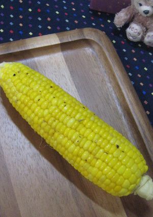 レンジで簡単！甘～いトウモロコシ-レシピのメイン写真