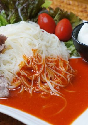 ちょいエスニックなトマトそうめん-レシピのメイン写真