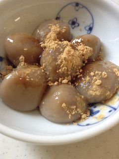 ほんのり甘い 黒蜜白玉だんご♪-レシピのメイン写真