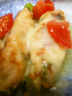 鶏ミンチつくね風チーズ焼き-レシピのメイン写真