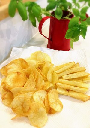 簡単お家でポテトチップス-レシピのメイン写真