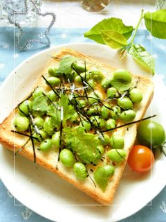 枝豆の昆布茶レモン和トースト-レシピのメイン写真