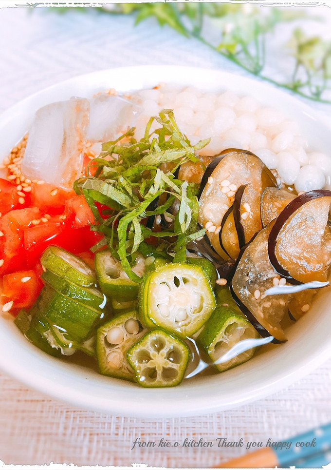 ❀白だしで☆夏野菜の冷やし茶漬け❀-レシピのメイン写真