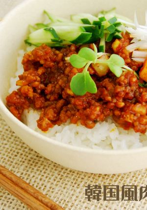 韓国風肉みそ丼-レシピのメイン写真
