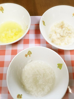 *離乳食中期*魚のだし煮・りんご 給食-レシピのメイン写真