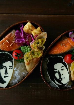 キャラ弁 海苔アート 東方神起-レシピのメイン写真
