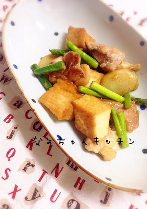 カサ増しレシピ〜厚揚げのガリバタチキン-レシピのメイン写真